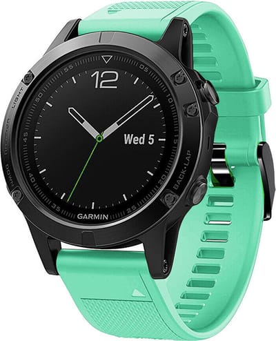 Strap-it Siliconen sport bandje geschikt voor Garmin Fenix 9 (Pro) 47mm - Fenix 8 (Pro-E-47mm) - Fenix 7 (Solar-Pro) - 6 (Solar-Pro) - Fenix 5 (Plus) / Forerunner 970 - 965 - 955 - 945 - 935 - 745 / Quatix 8 - 7 - 6 - 5 - Aqua