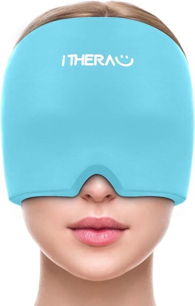 Herbruikbaar Koud Migraine-Masker voor Hoofdpijnverlichting – Flexibele Gel IJszak met Hoofdband