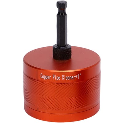Ensemble de 2 pièces Nettoyeur de tuyaux en métal cuivre pour nettoyer la rouille et la peinture sur les tuyaux en cuivre et divers tuyaux métalliques