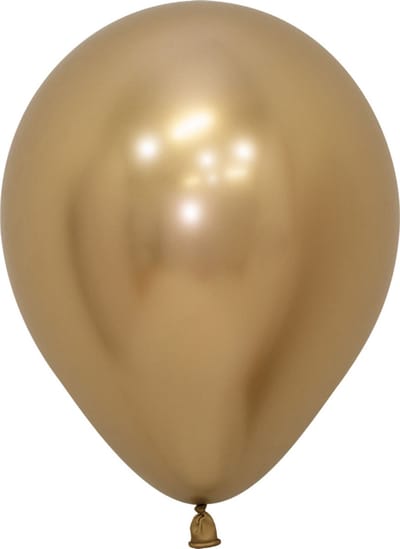 Luxe goud chrome latex balonnen 5inch (12cm) 50st / bulk