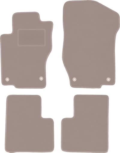 Beige veloursmatten voor: Mercedes ML W164 SUV (2005-2011)