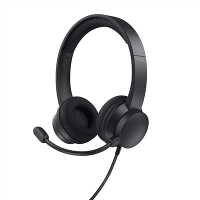 Trust HS-260 Over Ear headset Kabel Stereo Zwart Ruisonderdrukking (microfoon) Headset, Volumeregeling, Microfoon uitschakelbaar (mute) Computer