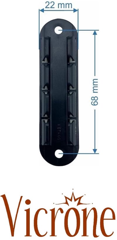 Vicrone® - Plissehordeur - Bevestigingsset - 1 stuk - zwart
