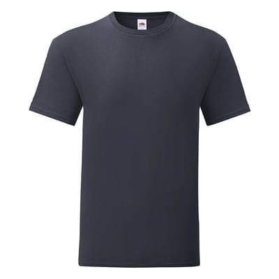 Fruit of the Loom Heren Iconisch 150 T-Shirt (Deep Navy)