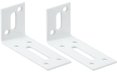 Verstelbare hoekconnector voor zware lasten - 2 stuks, 90 graden, roestvrij staal, 80 x 40 x 30 mm