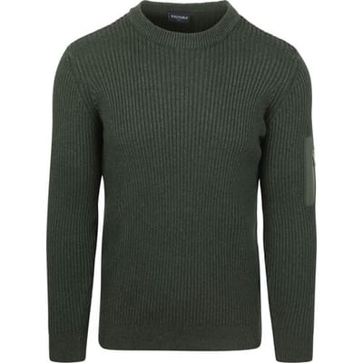 Suitable Mou Trui Donkergroen - Maat XXL - Heren - Pullover - Sweater