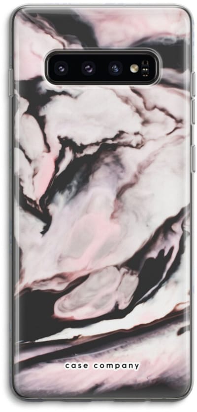 Case Company® - Hoesje geschikt voor Samsung Galaxy S10 4G hoesje - Roze stroom - Soft Cover Telefoonhoesje - Bescherming aan alle Kanten en Schermrand