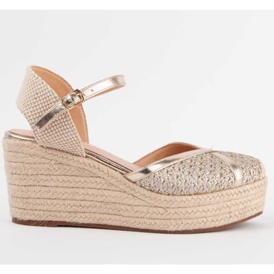 Alpargata De Cuña Para Mujer. Montevita Balenci9 102925 37 goud