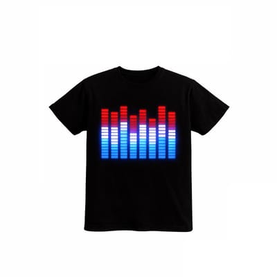 LED - T-shirt - Equalizer - Zwart - Holland - XXS - WK Voetbal