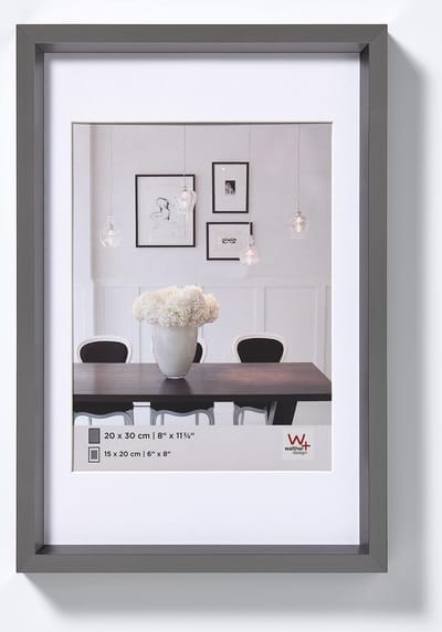 Walther Steel Style - Kunststof lijst - Fotoformaat 10x15 cm - Staal