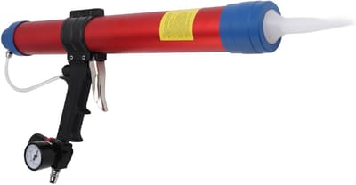 Lucht kitpistool - Naadgereedschap - Gelijkmatig lijmen - Verstelbaar ventiel - 600 ml capaciteit - Aluminium