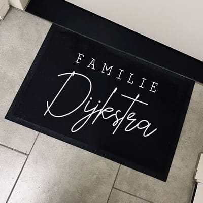 Deurmat met Tekst | Deurmat met Familie naam | Leuk Cadeau voor een gezin | 60x40cm