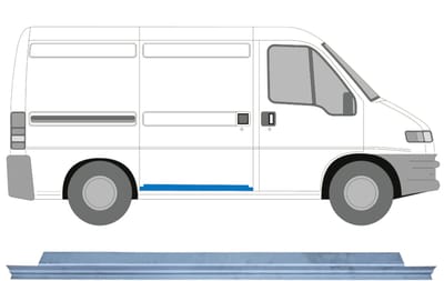 Schuifdeur reparatiepaneel binnen voor Peugeot Boxer 1994-2006