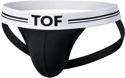 TOF Paris French Jock Black - MAAT L - Heren Ondergoed - Jockstrap voor Man - Mannen Jock