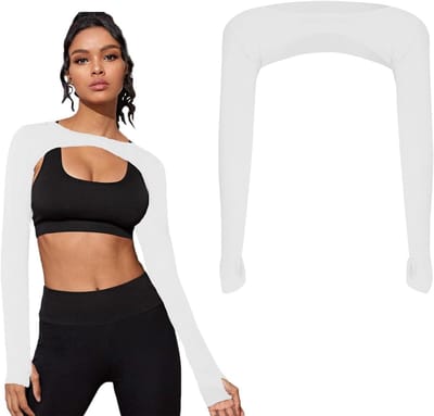 Set van 2 Vrouwen Koelende Arm Schalen voor Zonnebescherming met Vingeropening, Ademend en Ideaal voor Buitenactiviteiten zoals Vissen en Autorijden