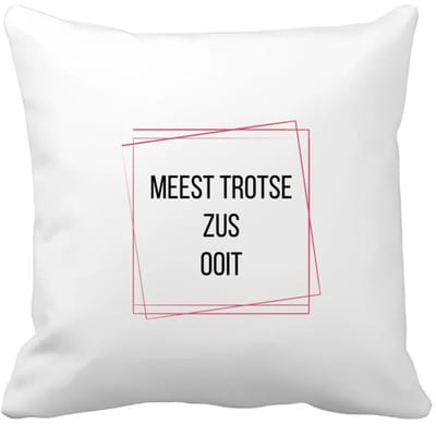 Akyol - meest trotse zus ooit Kussen hoes - Zus - trotse zus - verjaardagscadeau - verjaardag - cadeau - cadeautje voor zus - zus artikelen - kado - geschenk - gift - 40 bij 40 cm