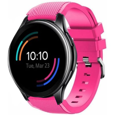 OnePlus Watch siliconen band (knalroze)