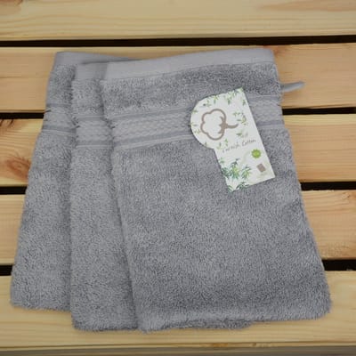 ARTG® Natural Bamboo - Washandjes - 16 x 22 cm - Licht Grijs - Light Grey - SET 10 stuks