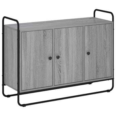 vidaXL - Dressoir - Grijs - Sonoma - 102 - x - 35 - x - 75 - cm - Bewerkt - hout