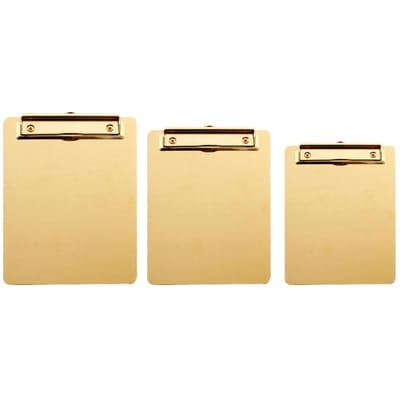 Bloc-notes doré style nordique, idéal pour écrire, bloc-notes en métal, format SML, moderne, haute qualité et durable. S beige