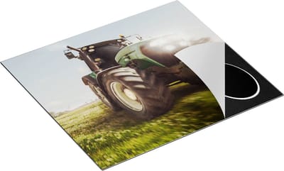 Chefcare Inductie Beschermer Tractor op het Gras - Trekker - 60x50 cm - Afdekplaat Inductie - Kookplaat Beschermer - Inductie Mat