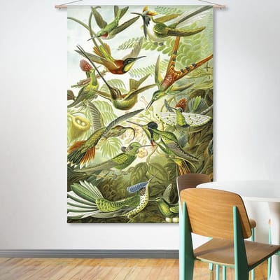 Wandkleed-XL Ernst Haeckel - Kolibries