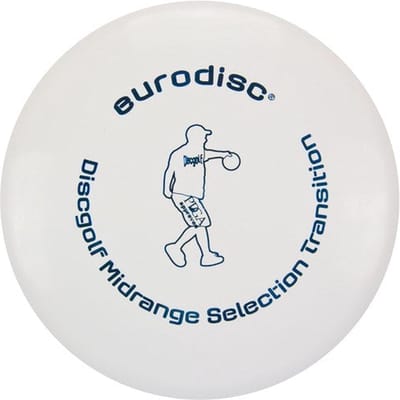 Discgolf disc Eurodisc Discgolf midrange high quality White EDDGSLWHTS Wit 23 cm