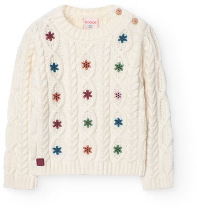 Boboli Knitwear Trui Beige 12 Months Meisje