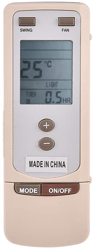 Dailygoody - Afstandsbediening - Universele vervangende afstandsbediening - Wit - Geschikt voor Y512 Y502 - Airconditioner - Batterij niet inbegrepen