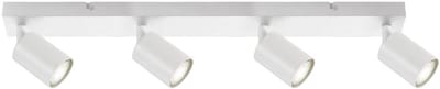 Opbouw Bar Spot Armatuur Wit Siena - 4x GU10 (max 10 watt per spot) - IP20