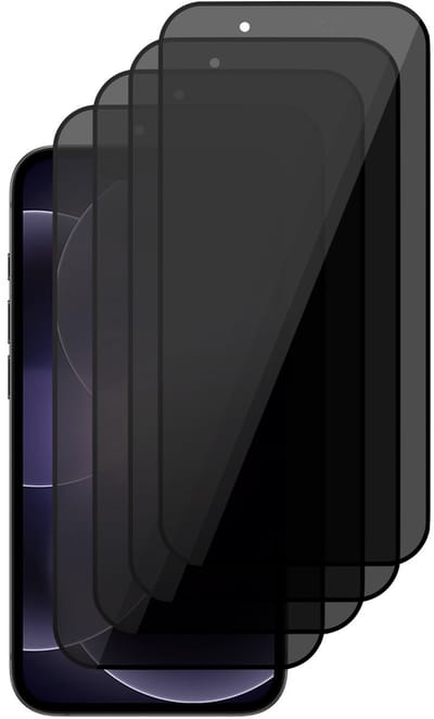 Privacy Screenprotector geschikt voor iPhone 17e - 4x Volledig Dekkend Glas Screen Protector