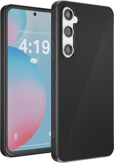 Hoesje geschikt voor Samsung S24 FE hoes zwart - backcover - optimale bescherming - zwart