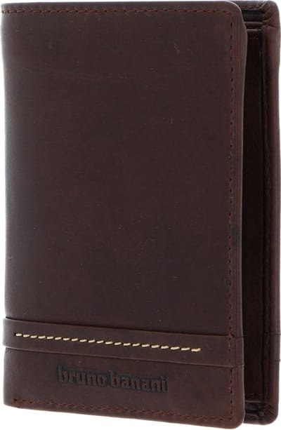 bruno banani Leren Portemonnee Atlanta Flip Wallet Brown Bruine