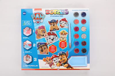 DIAMOND DOTZ - Paw Patrol Megapack DOTZIES 6-delig - Diamond Painting - 3 foto's, 3 Stickers - 6.650 Dotz - Complete DIY Set Voor Kinderen Vanaf 6 Jaar - Blauw
