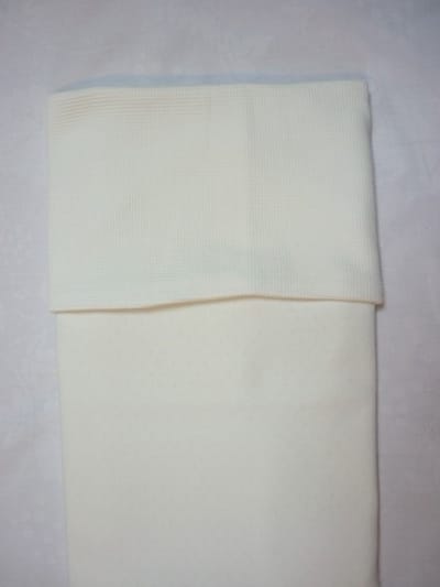 Oogappel Tricot Pointelle en Tricot Wafel Deken Kinderwagen Wieg 60x80cm-Offwhite