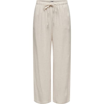 ONLY ONLSIESTA MW PULL-UP LINEN BL PNT NOOS Dames Broeken - Moonbeam