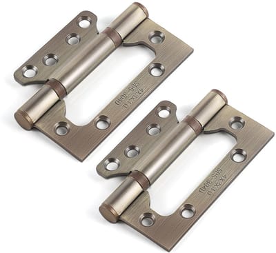 Dailygoods- Deurscharnier 100 mm - Roestvrij Stalen Scharnieren - 4 Stuks - Kogellagers - Eenvoudig te Installeren - Inclusief Schroeven - Scharnier