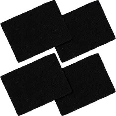 Pack van 4 Geactiveerde Koolstoffilters voor Keukenafvalcomposter - Geurfilter, Biologisch Afbreekbaar, 7 x 7 x 9,5 cm