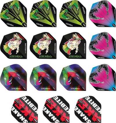 Dart Vluchten Set Assortiment - Extra Dikke, Hardcore Kwaliteit voor Dartpijlen