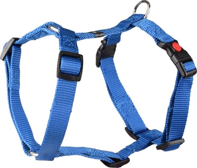 Flamingo Ziggi H-harnas - Harnas Honden - H-harnas Ziggi Blauw S 35-50cm 15mm - 1st - 127548 - 1st