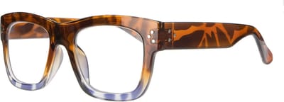 Noci Eyewear QCE301 Rumble Leesbril +1.00 - Glanzend demi, blauw