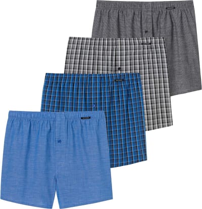 SCHIESSER Geweven boxershorts Verpakking van 4