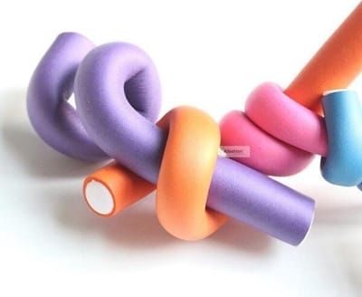 WiseGoods Foam Papillotten Haarkrullers - Softsticks Curlers - Haar Rollers voor Krullen - Krulspelden - Hair Styling - 10 stuks