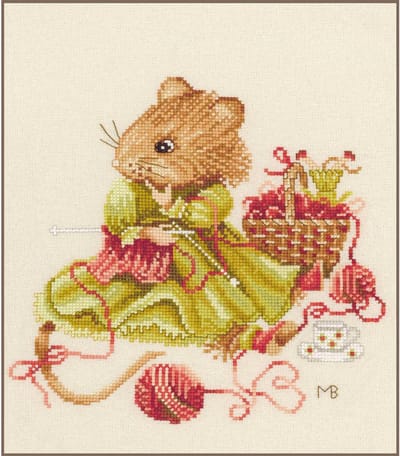 Lanarte - Telpakket kit Vera knitting away - PN-0008034 - Borduren - Borduurpakket - Borduurpakket volwassenen - Borduurpakket kind
