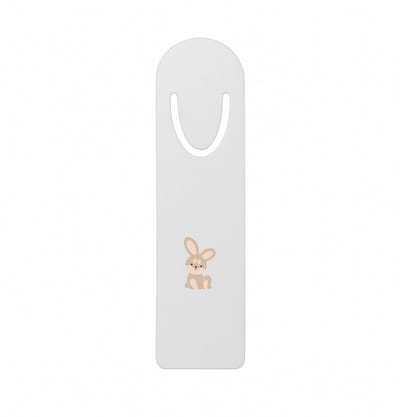 Hacebo® - Konijnen metalen boekenlegger - Konijn - Dieren liefhebbers - Knaagdieren - kinderboerderij - huisdieren Bladwijzer boekenleggers - 12.7 cm x 3.2cm