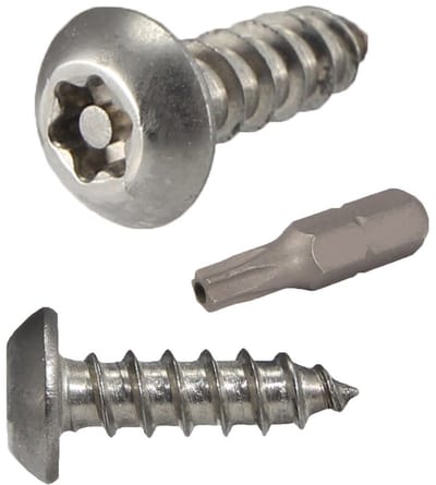 Veiligheidsschroeven - Antidiefstal schroeven - Hoger veiligheidsniveau - Sabotagebestendig ontwerp - #12 x 1/2 inch - Roestvrij staal