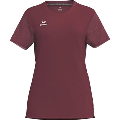 Erima T&F Wings Functioneel T-Shirt Dames - Bordeaux / Rood | Maat: 34