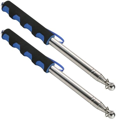 Othmro 2pcs Telescopic Teachers Pointer, Teachers Pointer Stick, Extendable Hand Pointer Retractable Class Whiteboard Pointer Extendable for Teachers, Guides, Coach Extend to 63 inch