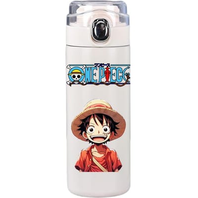 400 ml anime one piece bedrukte thermosfles roestvrijstalen mok lekvrije vacuümfles thermische koffie thee melk waterfles