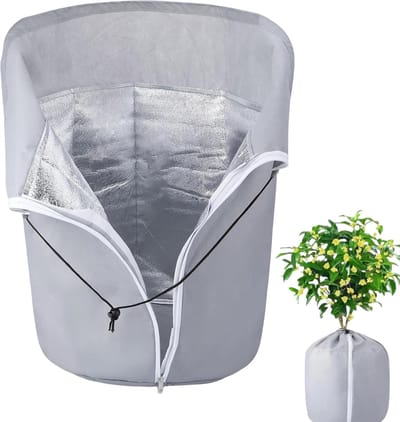 1 stuk- Plantenhoes- plantenhoes tegen vorst- Winterhoes- plantenhoes winterbescherming- Vliesdoek Tegen Vorst- plantenhoezen voor buiten -Vorsthoes -65x70cm- - Duurzaam - Ritssluiting- weerbestendig, kou, vogels en insecten -groente